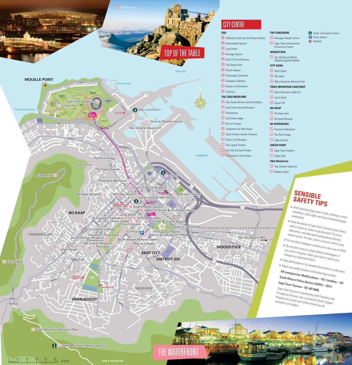 jalan-jalan kota Cape Town peta