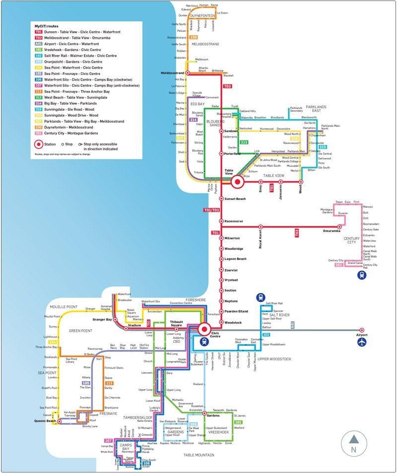 myciti peta rute bus