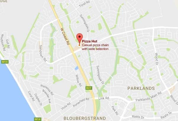 peta dari sunningdale Cape Town