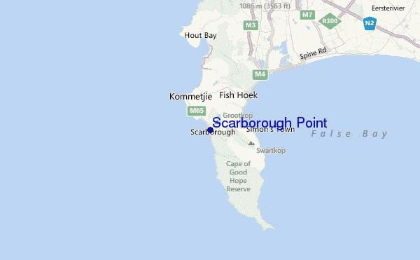 peta dari scarborough Cape Town