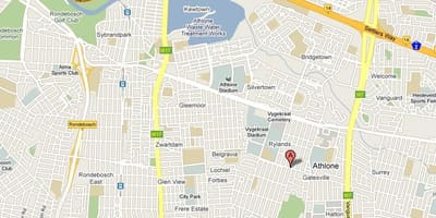 Peta dari pusat kota Cape Town