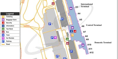 Cape Town international airport map