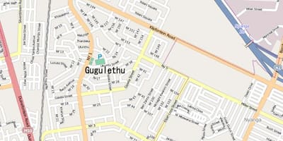 Peta dari gugulethu Cape Town