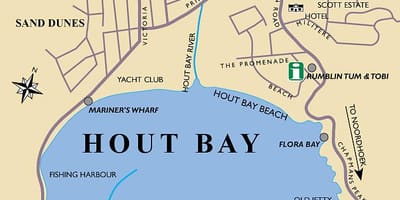 Peta dari hout bay peta Cape Town