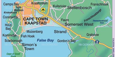 Peta dari Cape Town
