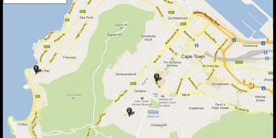 Peta dari kensington Cape Town
