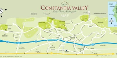 Peta dari constantia, Cape Town
