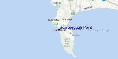 Peta dari scarborough Cape Town